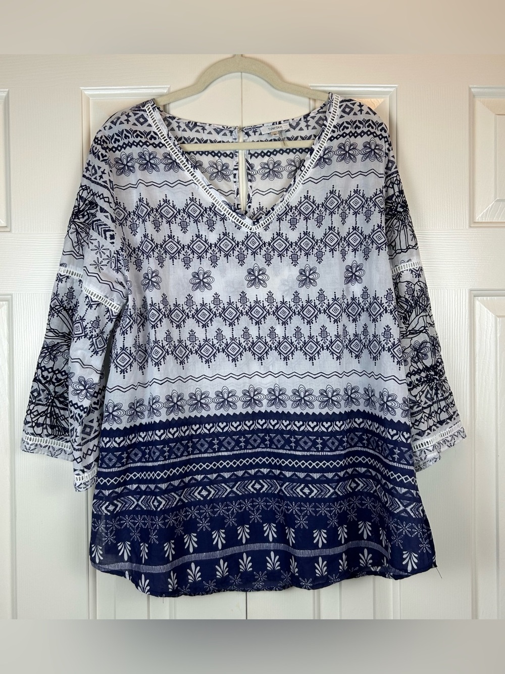 Tyler Boe Boho Print Tunic Top